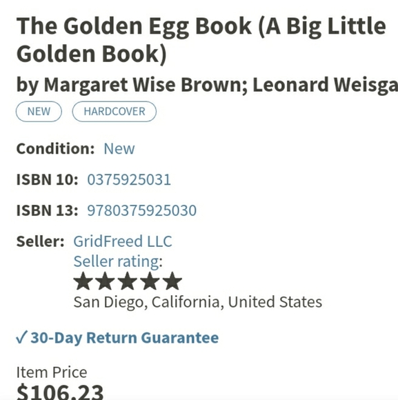 π£GOLDEN BOOK VINTAGE 1975 THE GOLDEN EGG BOOK HARDCOVER AN OLD FASHION STORY - Picture 4 of 15